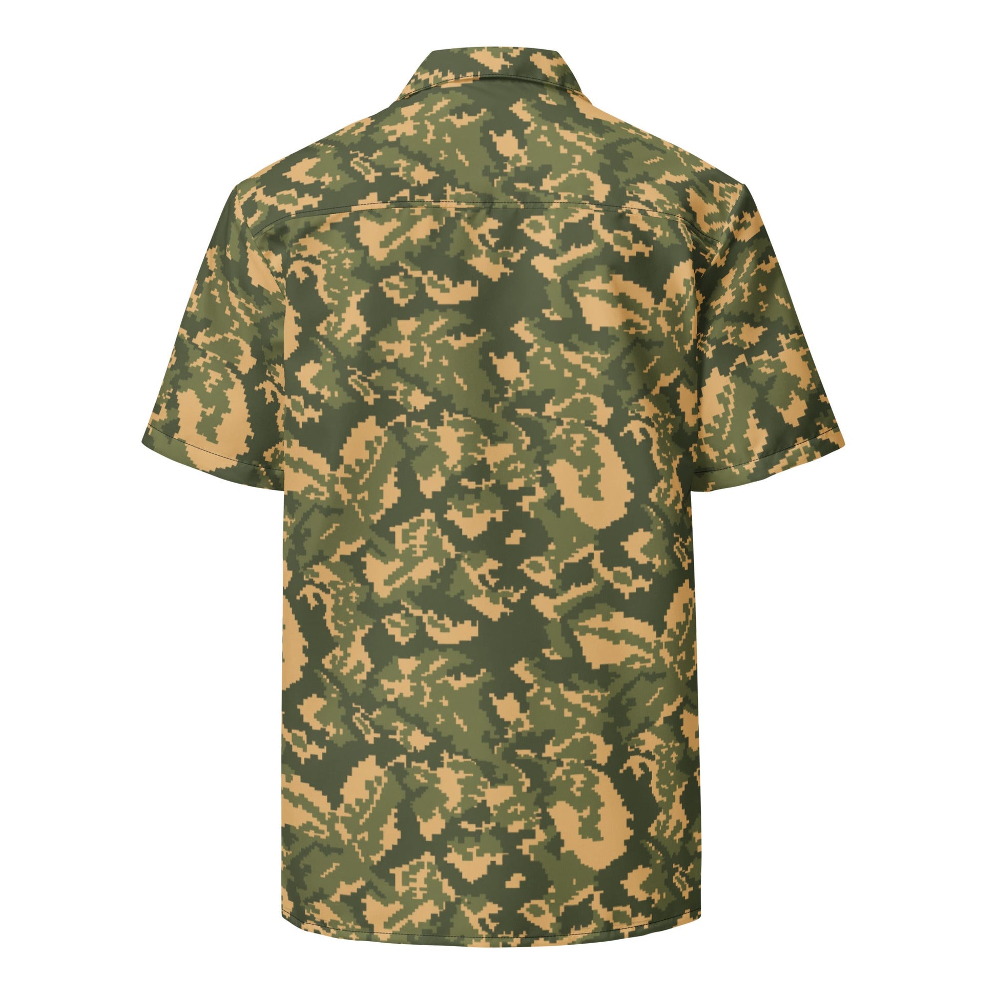 Russian TTsMKK Disruptive Tri Color CAMO Unisex Short-Sleeve Button Shirt