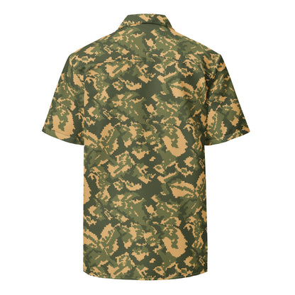 Russian TTsMKK Disruptive Tri Color CAMO Unisex Short-Sleeve Button Shirt
