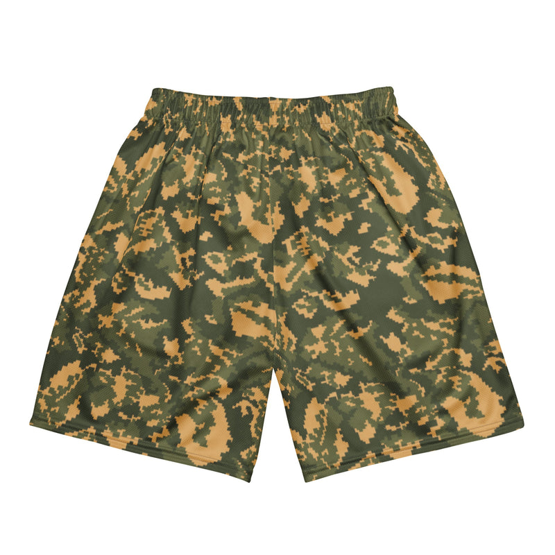 TTsMKK Tri-Color Russian CAMO Unisex Mesh Shorts