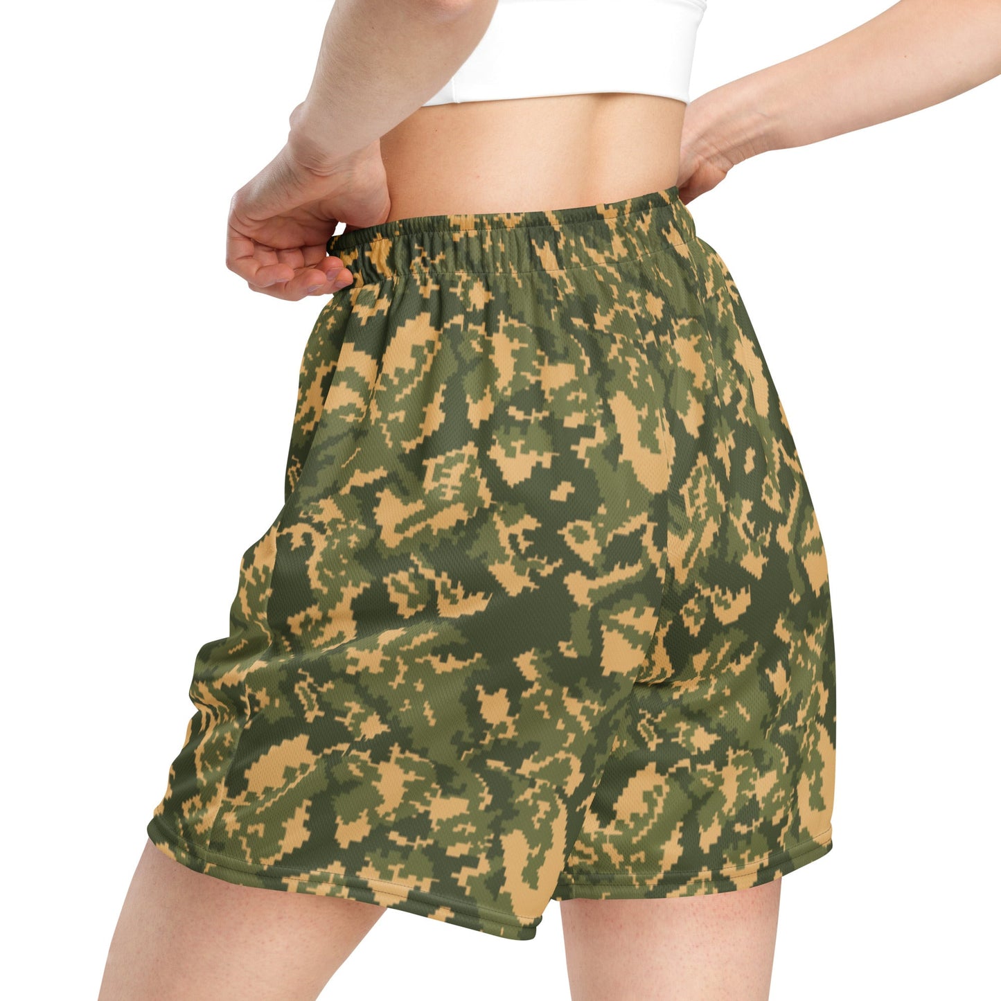 Russian TTsMKK Disruptive Tri Color CAMO Unisex Mesh Shorts