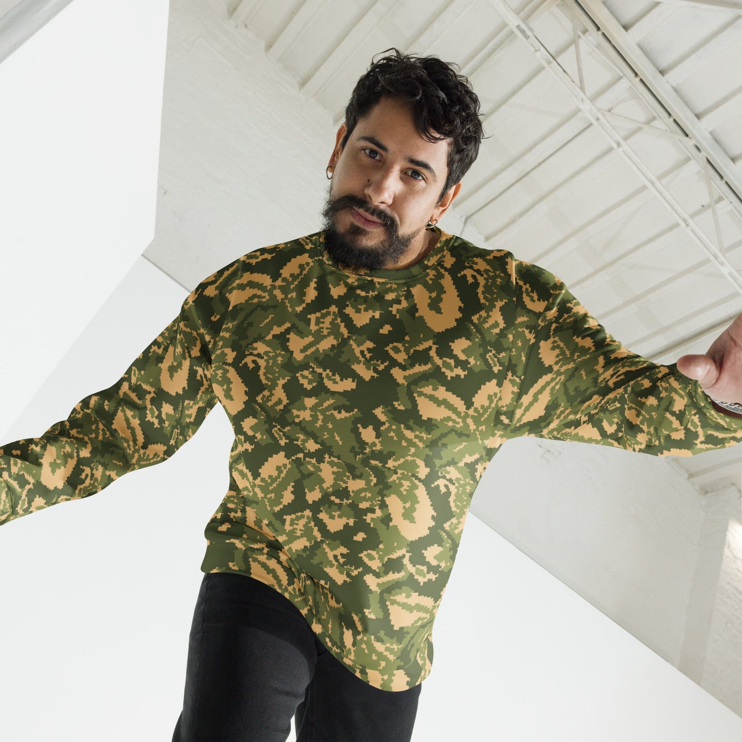 Russian TTsMKK Disruptive Tri Color CAMO Unisex Sweatshirt - Sweatshirts