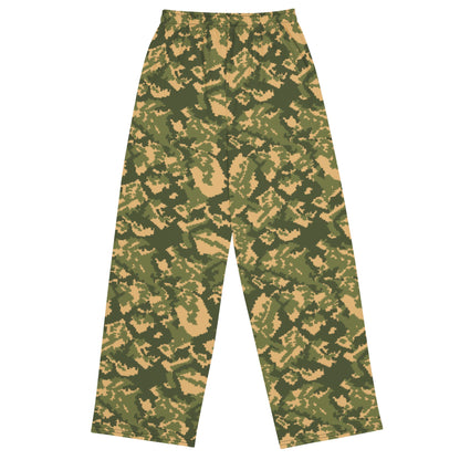 Russian TTsMKK Disruptive Tri Color CAMO unisex wide-leg pants - Wide-leg Pants