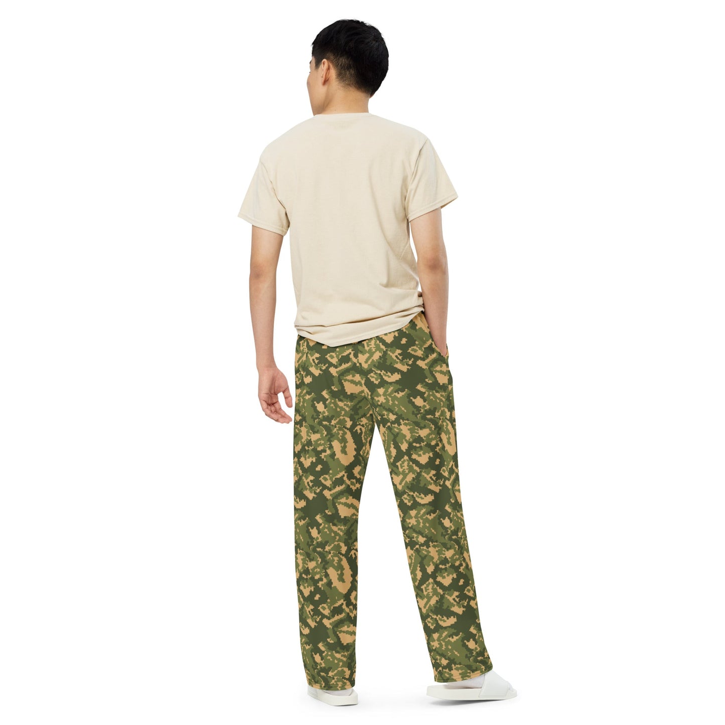 Russian TTsMKK Disruptive Tri Color CAMO unisex wide-leg pants - Wide-leg Pants