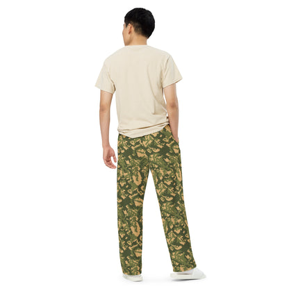 Russian TTsMKK Disruptive Tri Color CAMO unisex wide-leg pants - Wide-leg Pants