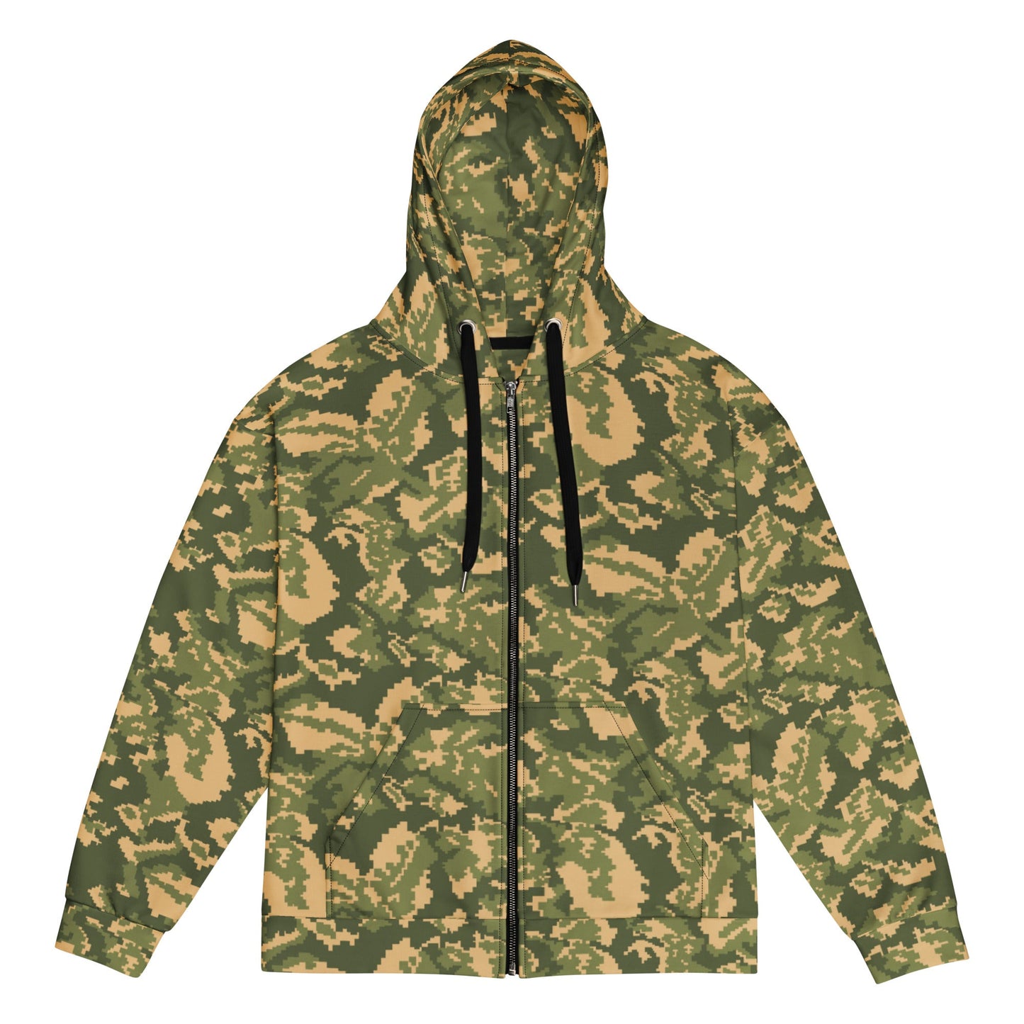 Russian TTsMKK Disruptive Tri Color CAMO Unisex zip hoodie - 2XS - Zip Hoodies