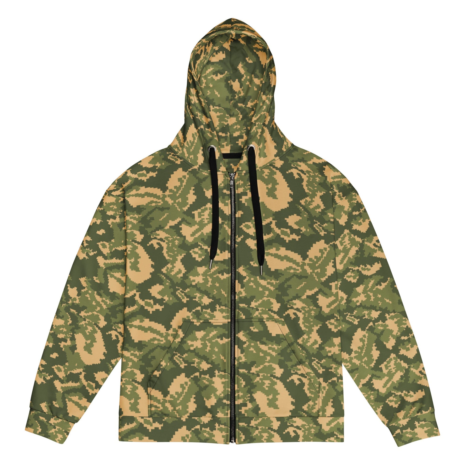 Russian TTsMKK Disruptive Tri Color CAMO Unisex zip hoodie - 2XS - Zip Hoodies