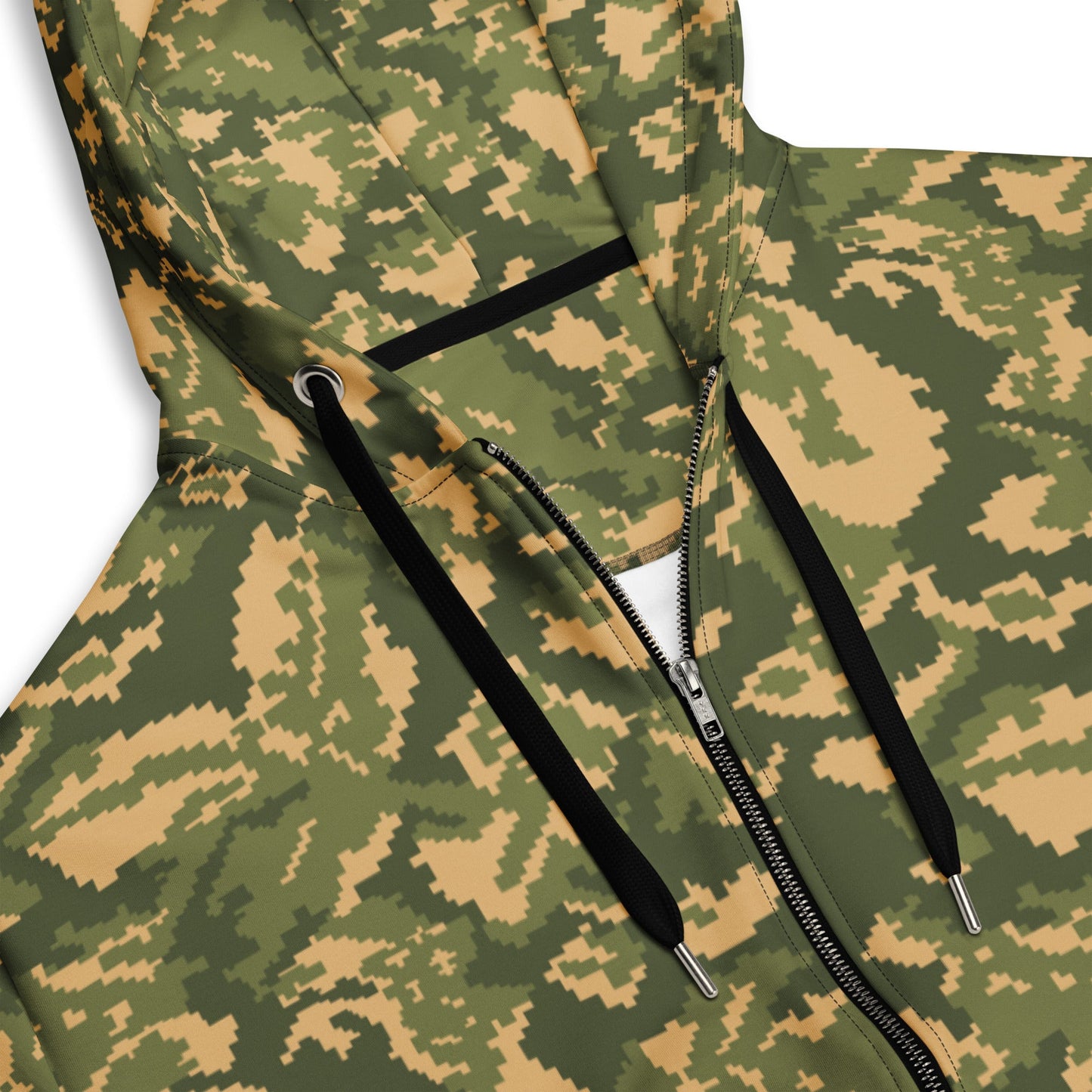 Russian TTsMKK Disruptive Tri Color CAMO Unisex zip hoodie - Zip Hoodies