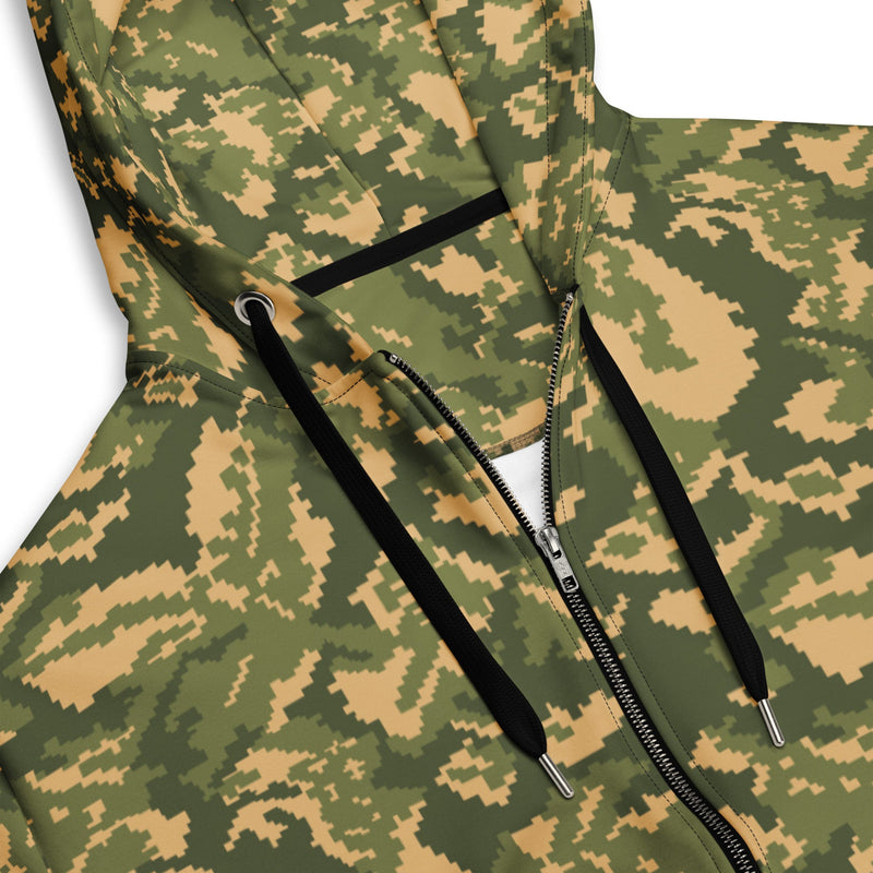TTsMKK Tri-Color Russian CAMO Unisex Zip Hoodie