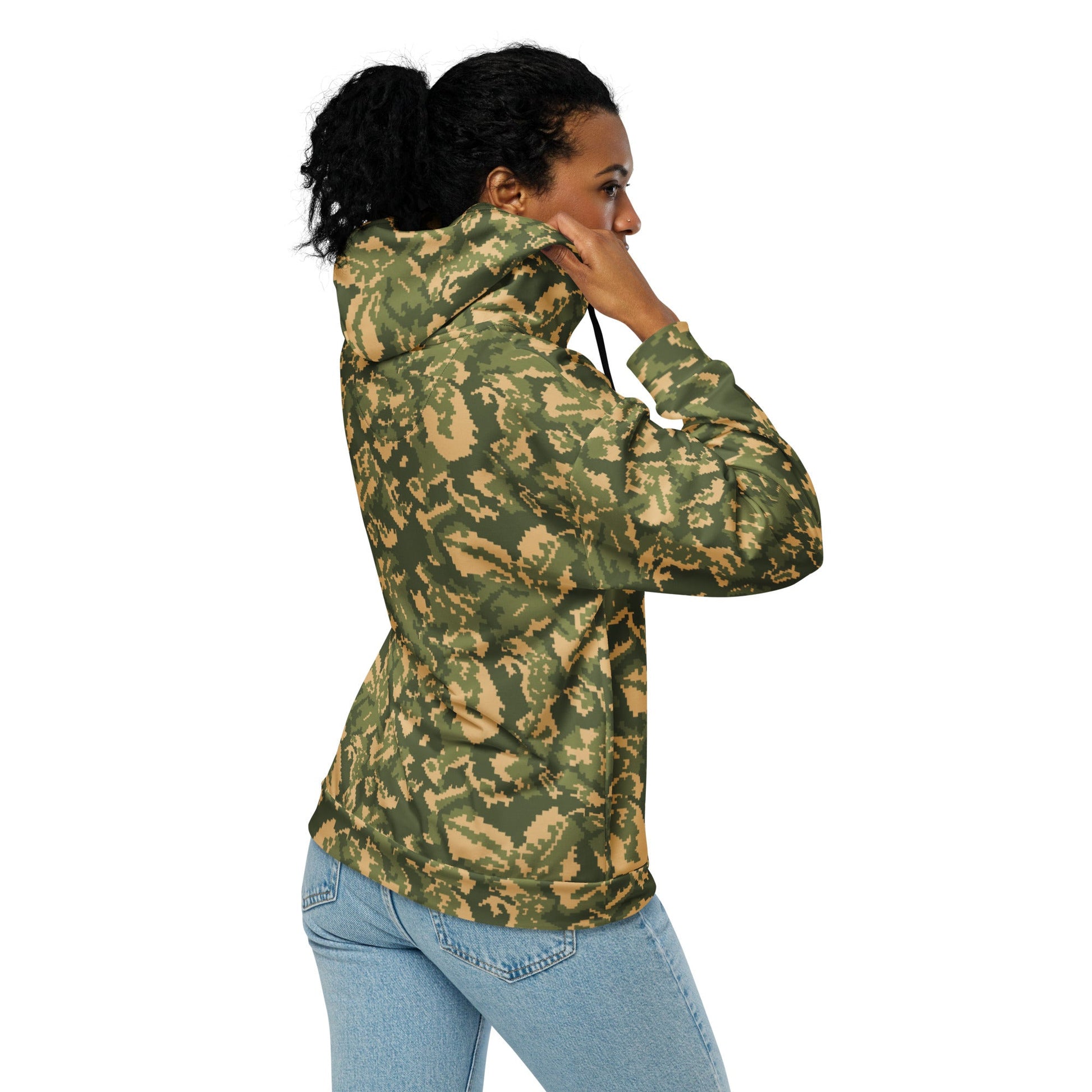Russian TTsMKK Disruptive Tri Color CAMO Unisex zip hoodie - Zip Hoodies