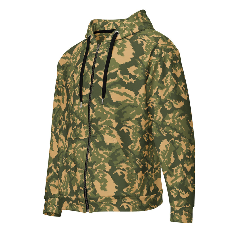 TTsMKK Tri-Color Russian CAMO Unisex Zip Hoodie