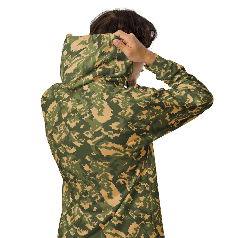 TTsMKK Tri-Color Russian CAMO Unisex Zip Hoodie