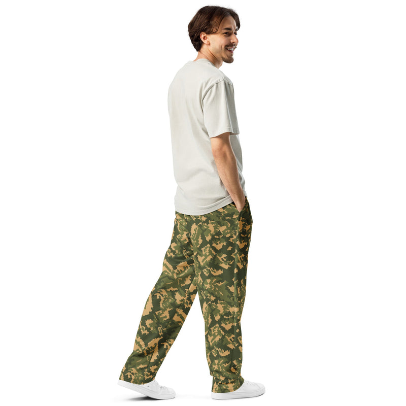 TTsMKK Tri-Color Russian CAMO Unisex Wide-Leg Joggers