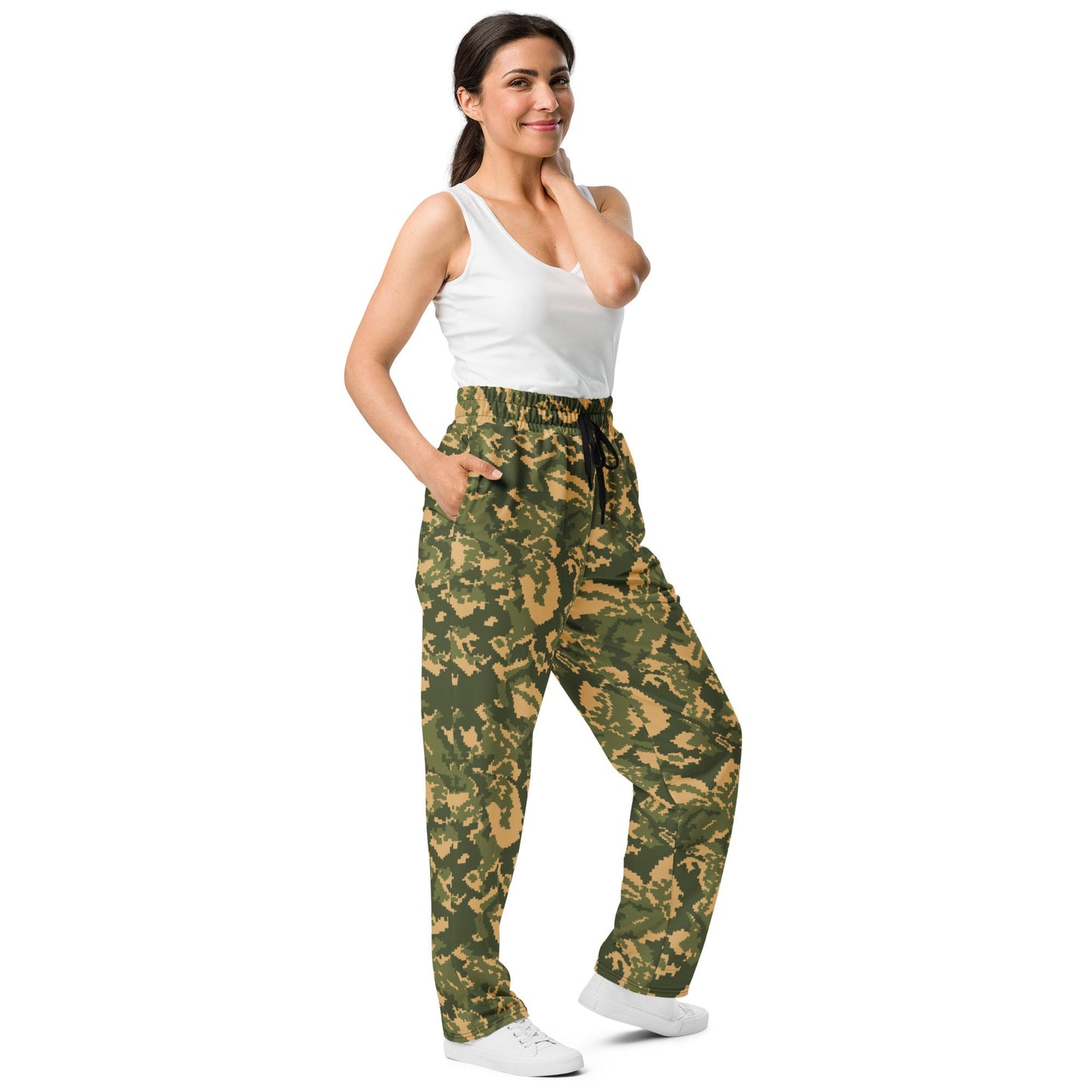 Russian TTsMKK Disruptive Tri Color CAMO Wide-leg joggers - Joggers