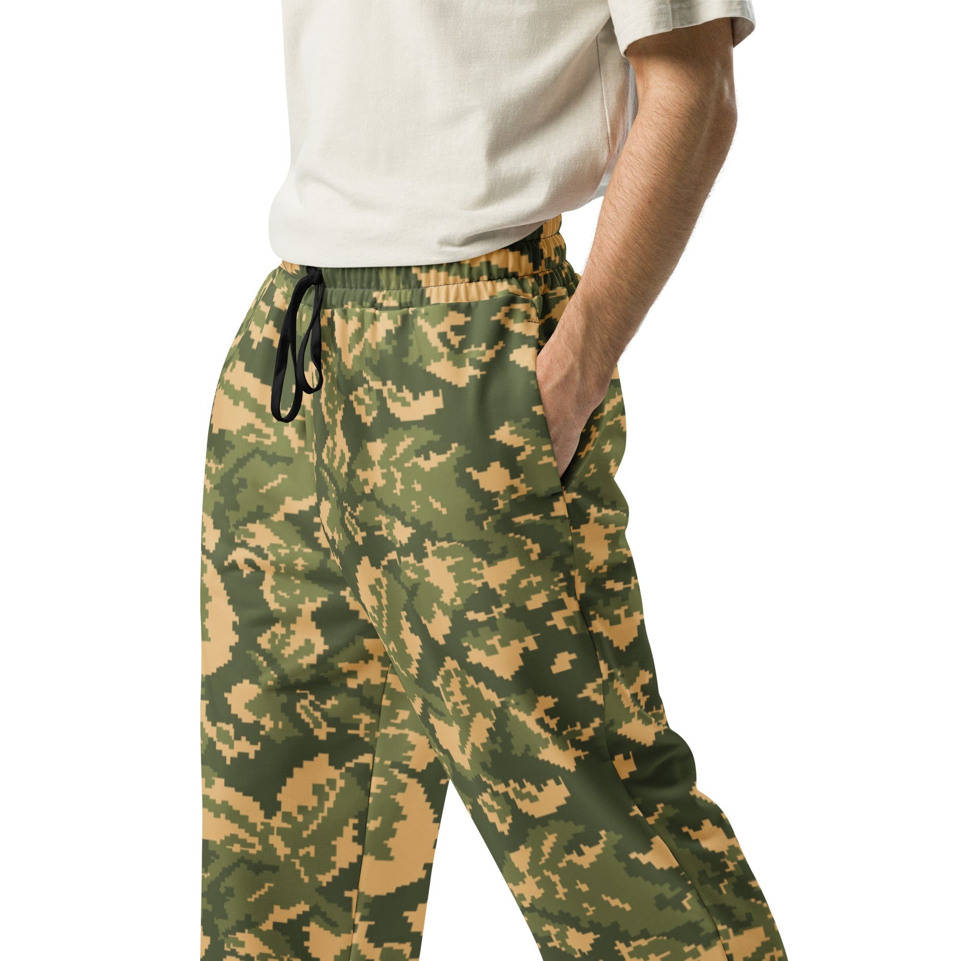 Russian TTsMKK Disruptive Tri Color CAMO Wide-leg joggers - Joggers