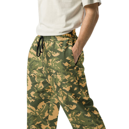 Russian TTsMKK Disruptive Tri Color CAMO Wide-leg joggers - Joggers
