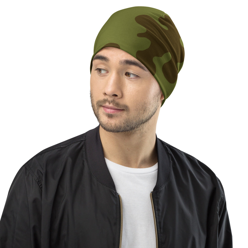 Russian WW2 Amoeba Green and Brown CAMO Beanie