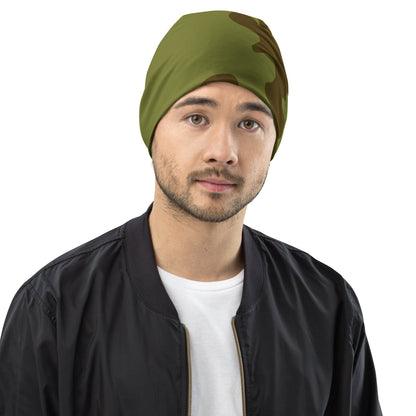 Russian WW2 Amoeba Green and Brown CAMO Beanie - S