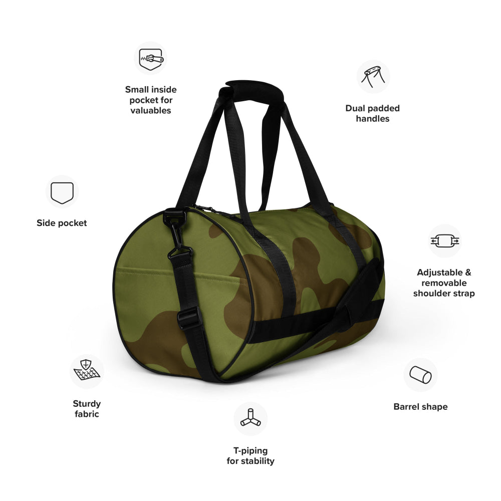 Russian WW2 Amoeba Green and Brown CAMO gym bag - Gym Bag