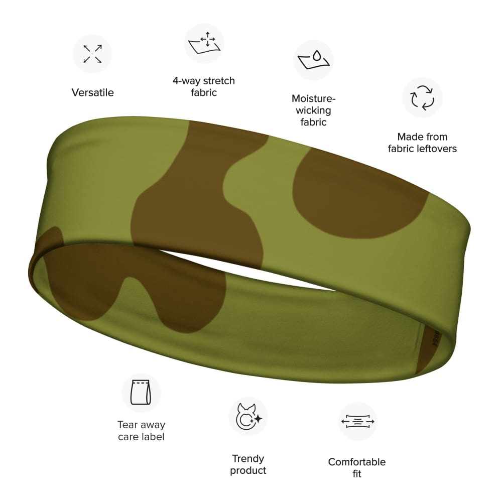 Russian WW2 Amoeba Green and Brown CAMO Headband - M