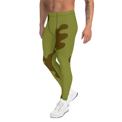 Russian WW2 Amoeba Green and Brown CAMO Men’s Leggings - Mens