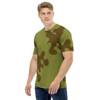 Russian WW2 Amoeba Green and Brown CAMO Men’s t-shirt - Mens T-Shirt