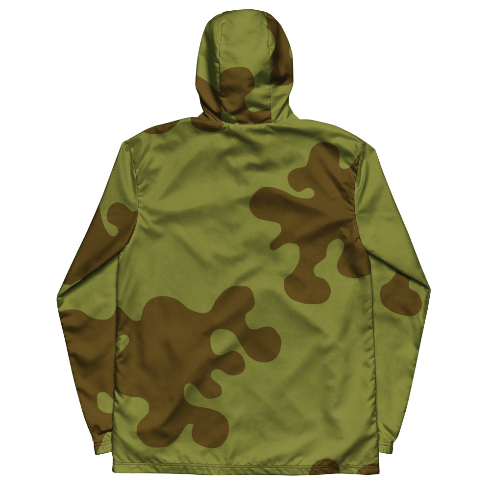 Russian WW2 Amoeba Green and Brown CAMO Men’s windbreaker - Mens Windbreaker