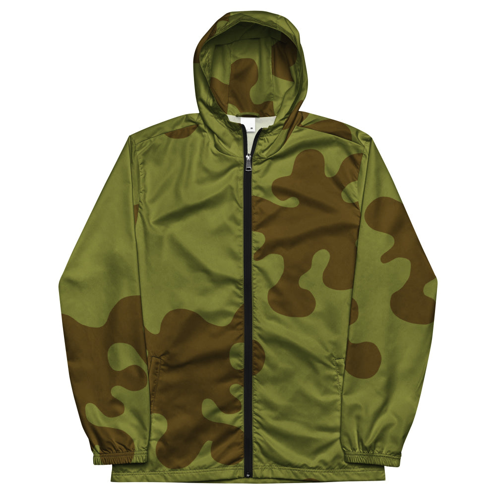 Russian WW2 Amoeba Green and Brown CAMO Men’s windbreaker - Mens Windbreaker