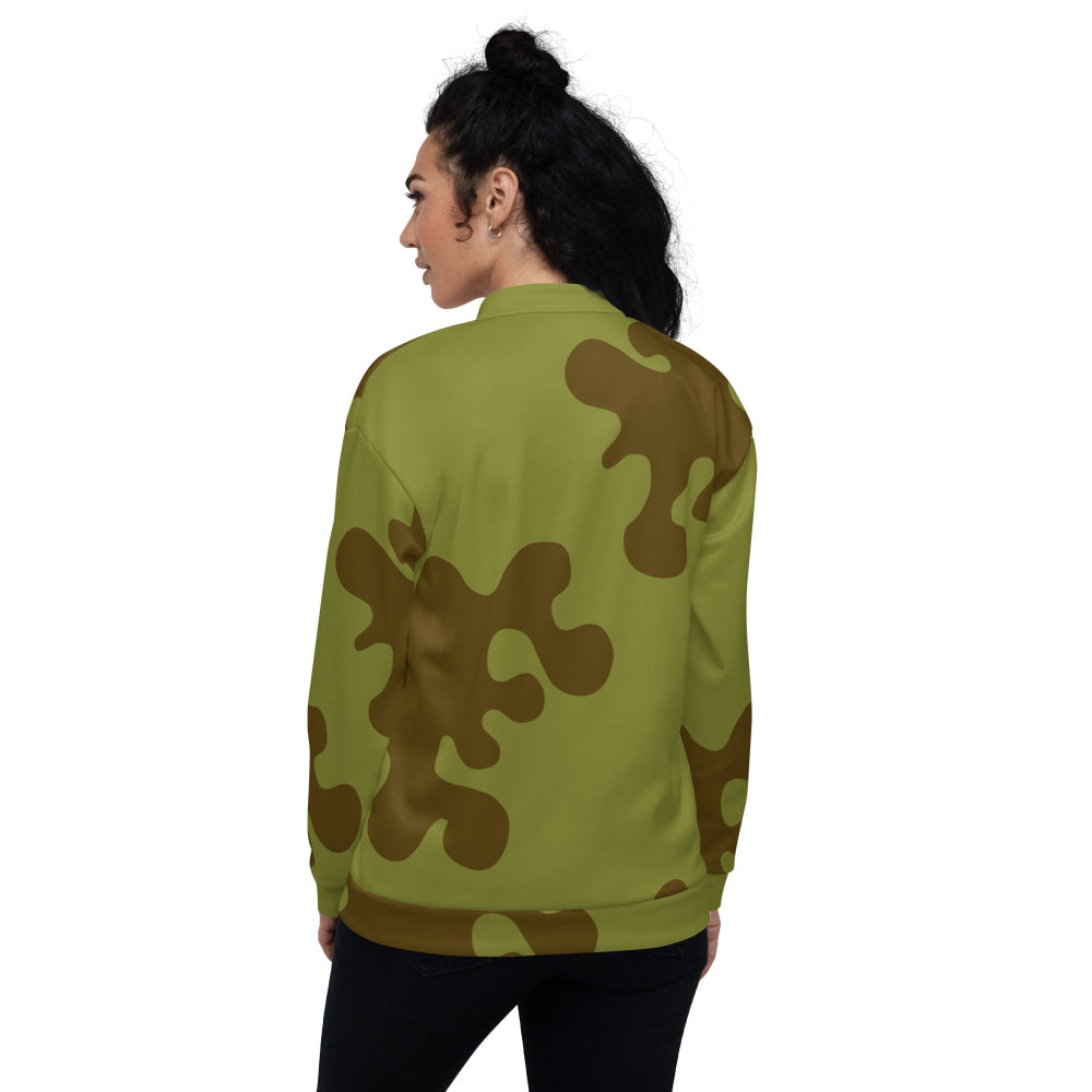 Russian WW2 Amoeba Green and Brown CAMO Unisex Bomber Jacket