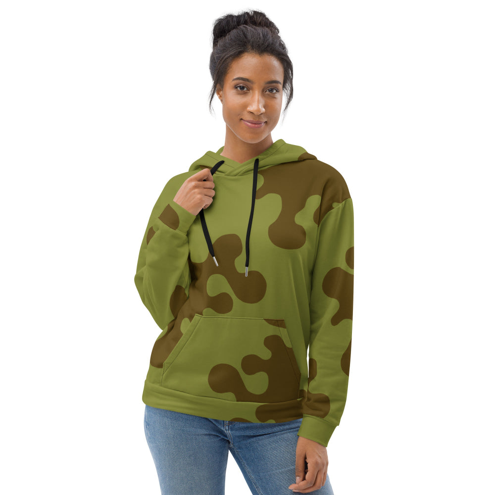 Russian WW2 Amoeba Green and Brown CAMO Unisex Hoodie