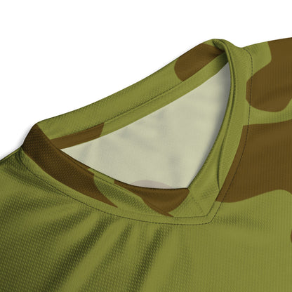 Russian WW2 Amoeba Green and Brown CAMO unisex sports jersey - Unisex Sports Jersey