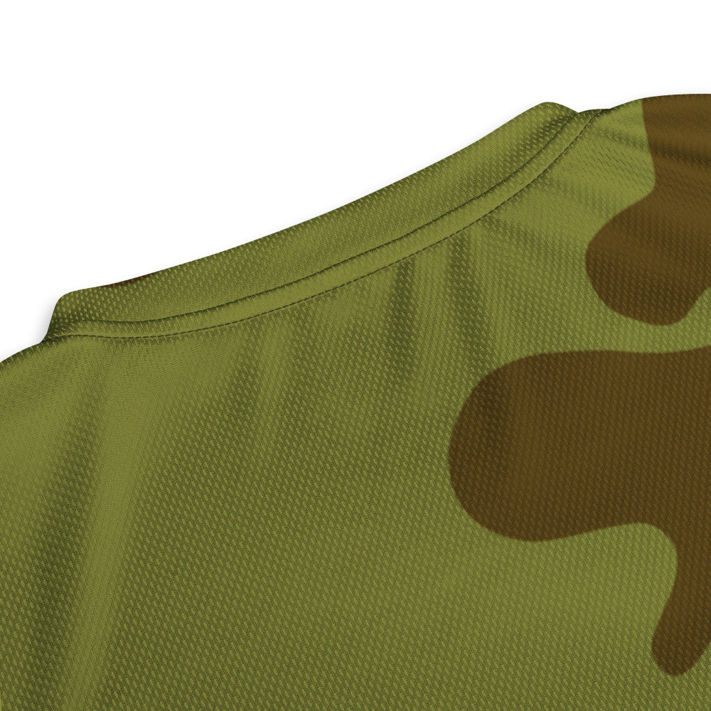 Russian WW2 Amoeba Green and Brown CAMO unisex sports jersey - Unisex Sports Jersey