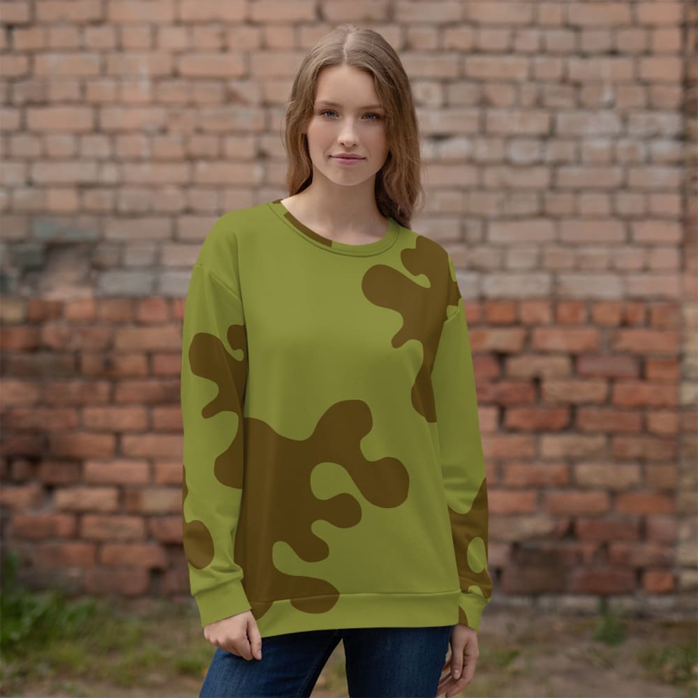 Russian WW2 Amoeba Green and Brown CAMO Unisex Sweatshirt