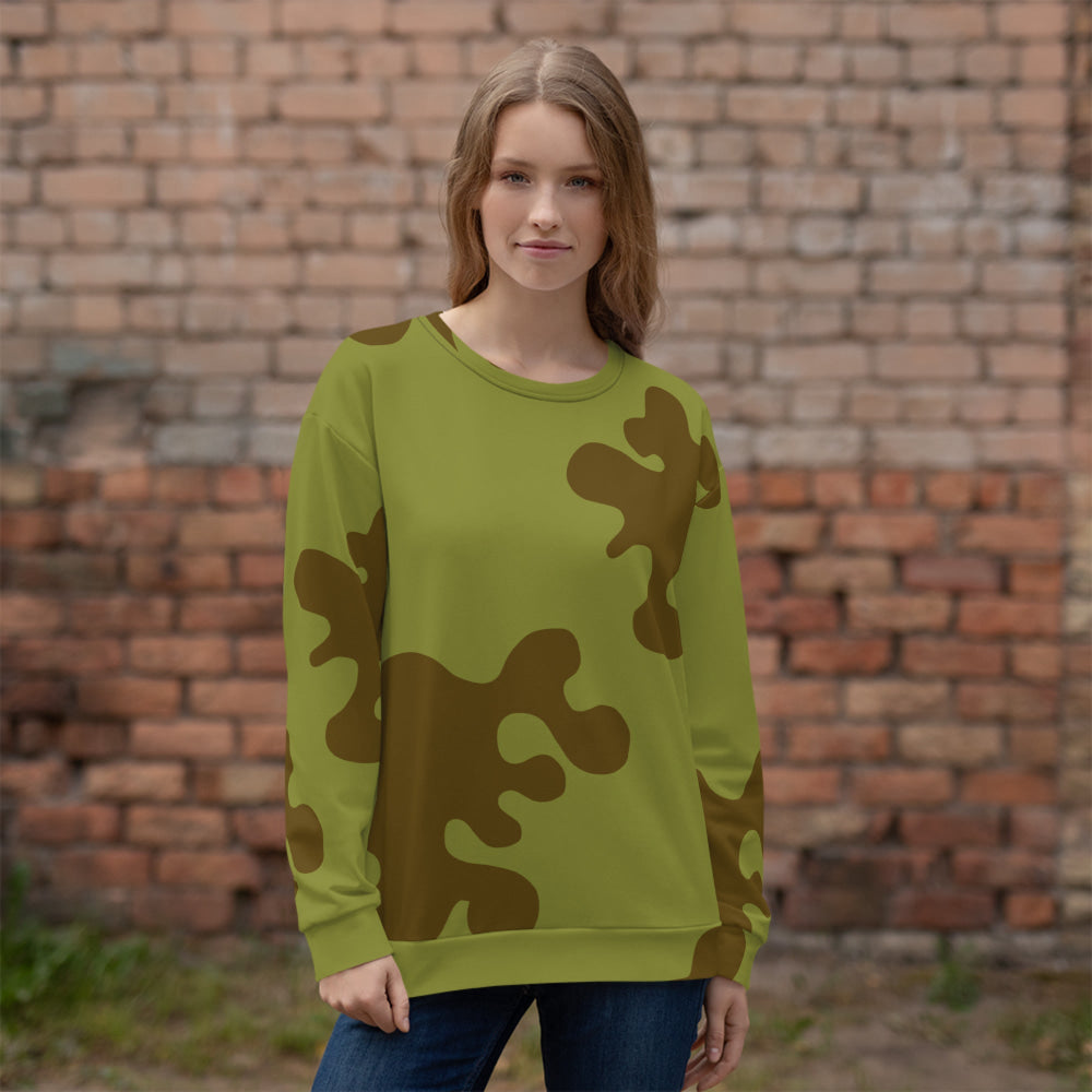 Russian WW2 Amoeba Green and Brown CAMO Unisex Sweatshirt