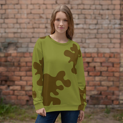 Russian WW2 Amoeba Green and Brown CAMO Unisex Sweatshirt