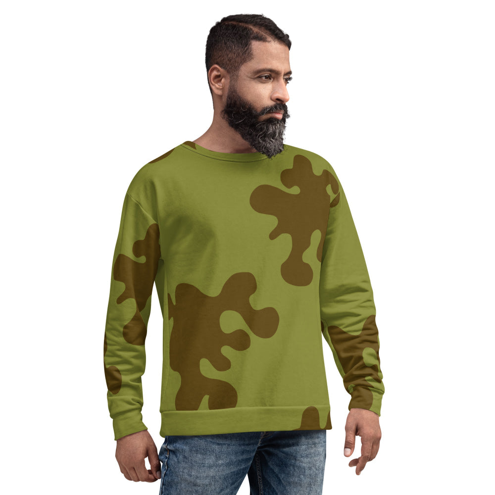 Russian WW2 Amoeba Green and Brown CAMO Unisex Sweatshirt