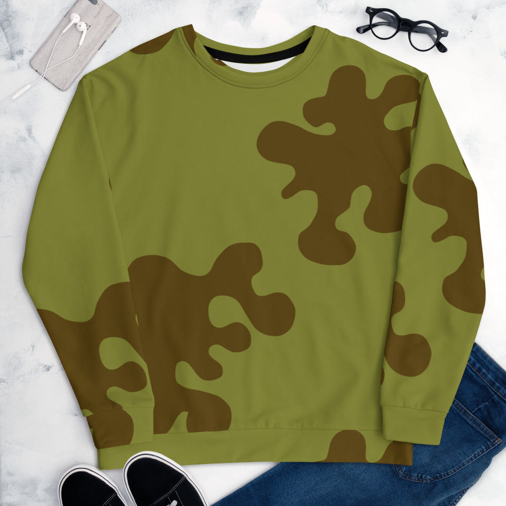 Russian WW2 Amoeba Green and Brown CAMO Unisex Sweatshirt