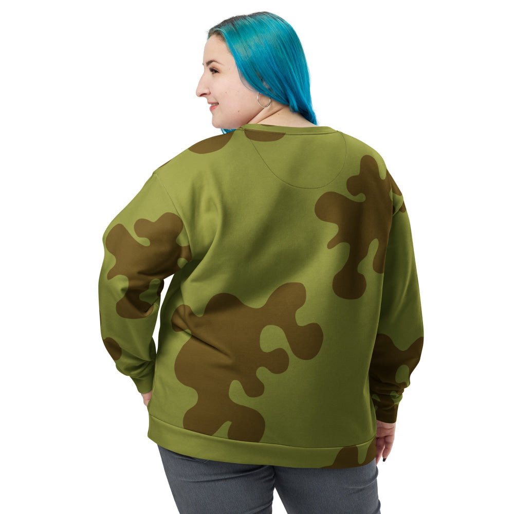 Russian WW2 Amoeba Green and Brown CAMO Unisex Sweatshirt