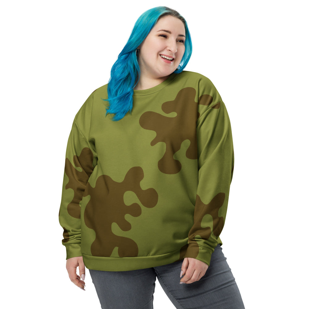 Russian WW2 Amoeba Green and Brown CAMO Unisex Sweatshirt