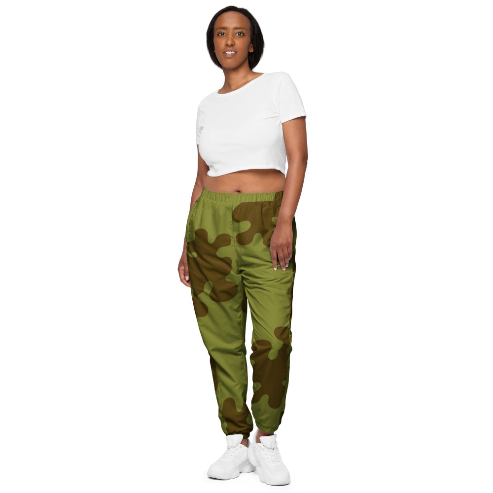 Russian WW2 Amoeba Green and Brown CAMO Unisex track pants - Track Pants