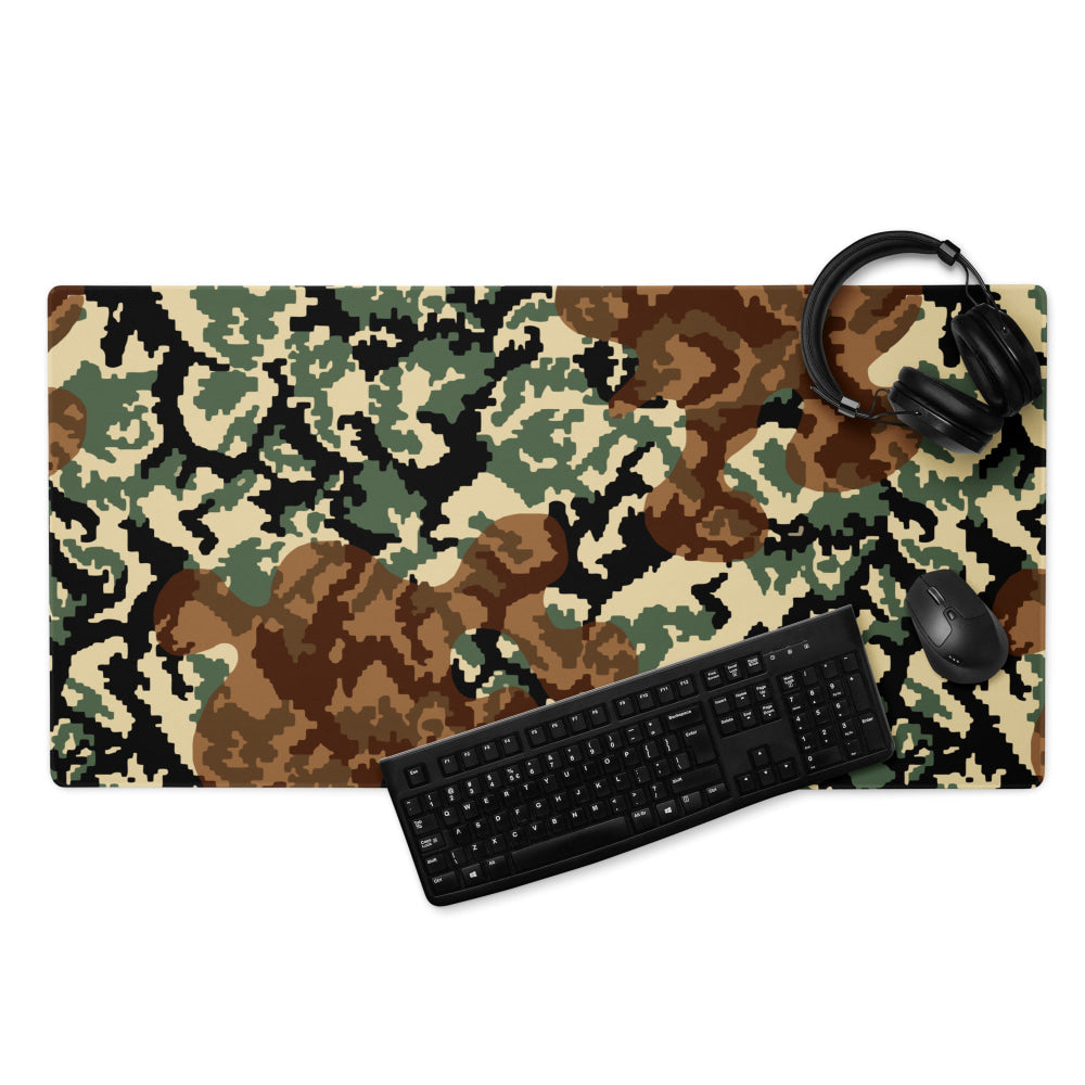 Russian WW2 TTsMKK Disruptive Amoeba Tri Color CAMO Gaming mouse pad - 36″×18″ - Mouse Pad