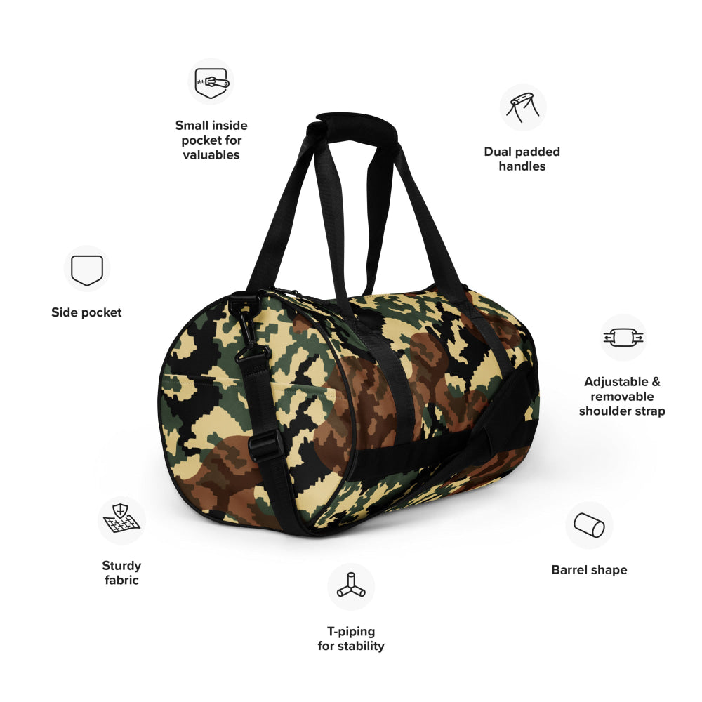 Russian WW2 TTsMKK Disruptive Amoeba Tri Color CAMO gym bag - Gym Bag