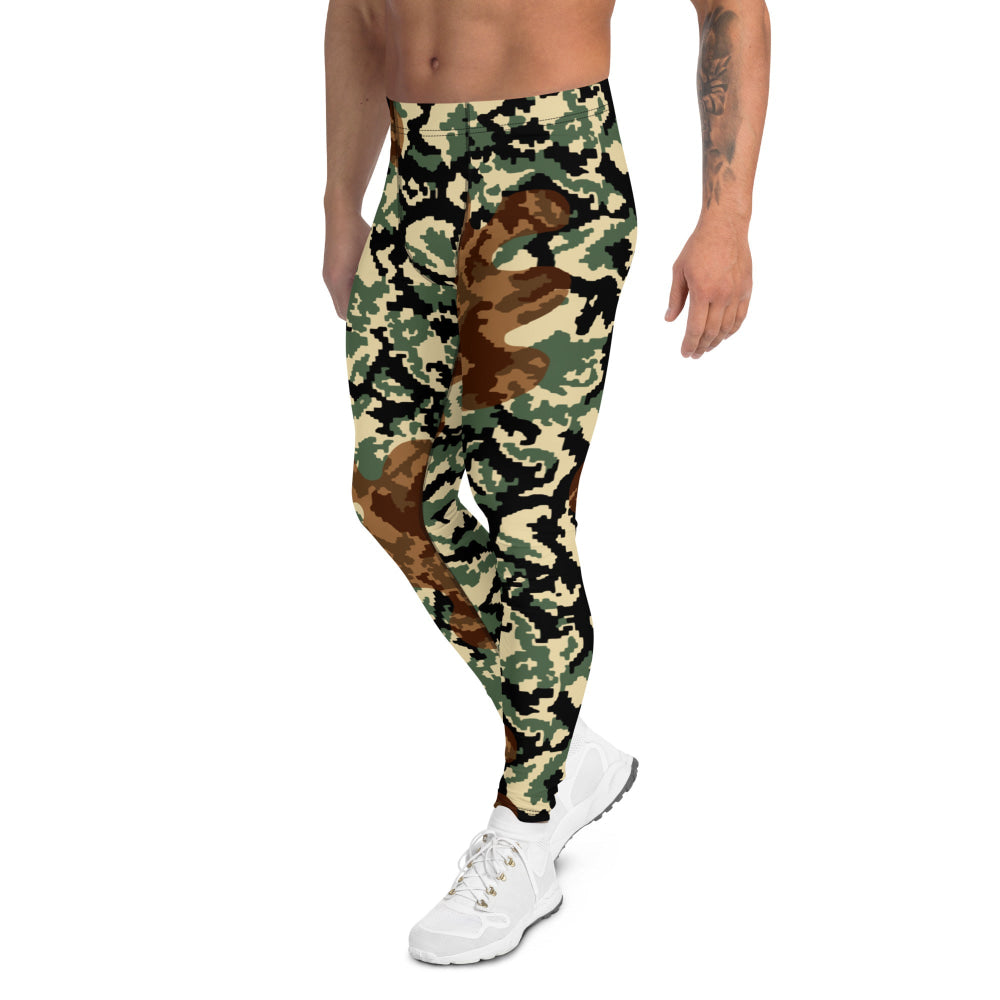 Russian WW2 TTsMKK Disruptive Amoeba Tri Color CAMO Men’s Leggings - Mens