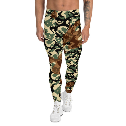 Russian WW2 TTsMKK Disruptive Amoeba Tri Color CAMO Men’s Leggings - XS - Mens