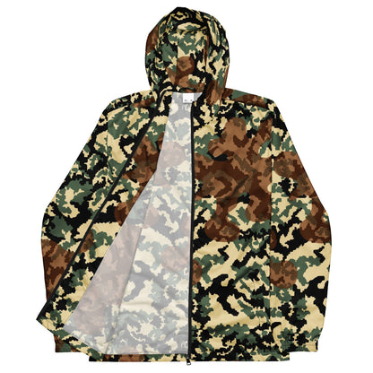 Russian WW2 TTsMKK Disruptive Amoeba Tri Color CAMO Men’s windbreaker - Mens Windbreaker