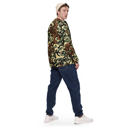 Russian WW2 TTsMKK Disruptive Amoeba Tri Color CAMO Men’s windbreaker - Mens Windbreaker