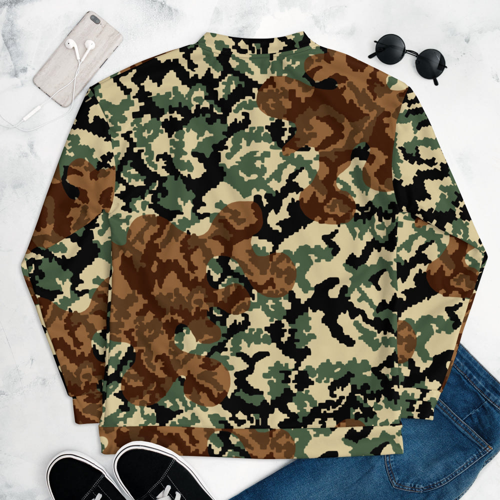 Russian WW2 TTsMKK Disruptive Amoeba Tri Color CAMO Unisex Bomber Jacket