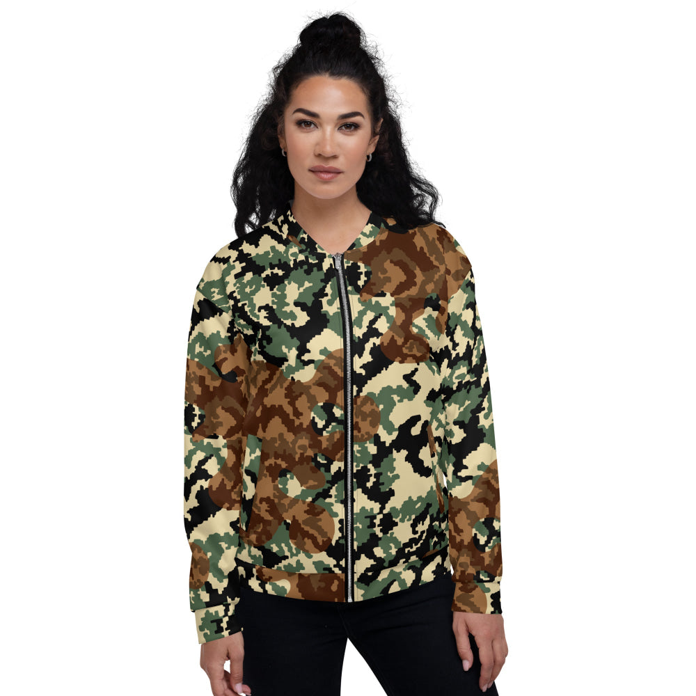 Russian WW2 TTsMKK Disruptive Amoeba Tri Color CAMO Unisex Bomber Jacket