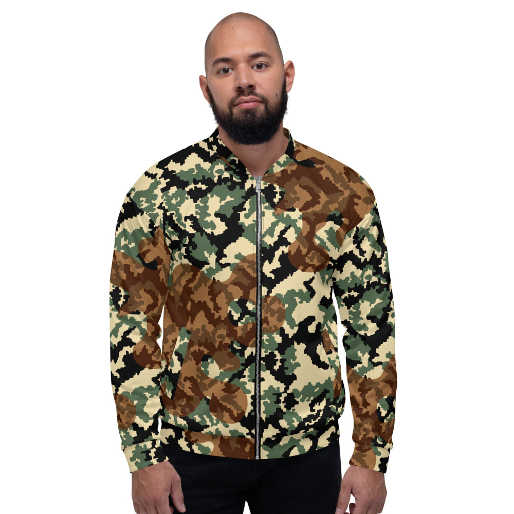 Russian WW2 TTsMKK Disruptive Amoeba Tri Color CAMO Unisex Bomber Jacket