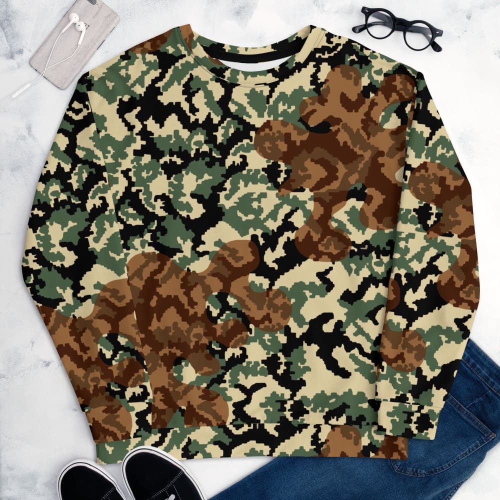 Russian WW2 TTsMKK Disruptive Amoeba Tri Color CAMO Unisex Sweatshirt