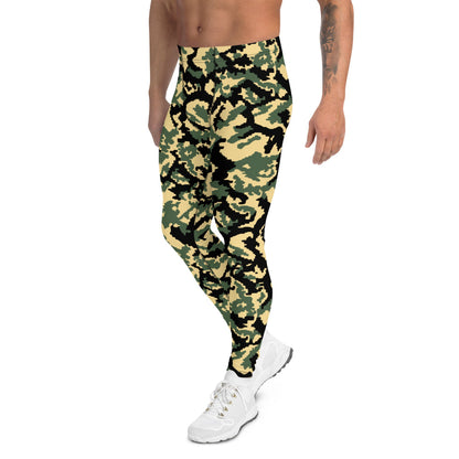 Russian WW2 TTsMKK Disruptive Tri Color CAMO Men’s Leggings - Mens